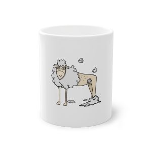 Taza estandar 325 ml - Blanco - Camiseta Tondra: una oveja entre nubes