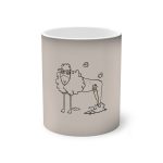 Taza magica que cambia de color - Negro - Camiseta Tondra: una oveja entre nubes