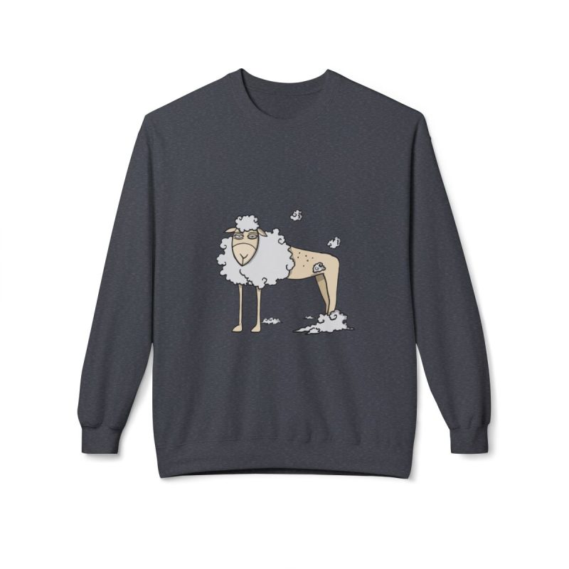 Sudadera Softstyle cuello redondo - Gris jaspeado oscuro - Camiseta Tondra: una oveja entre nubes