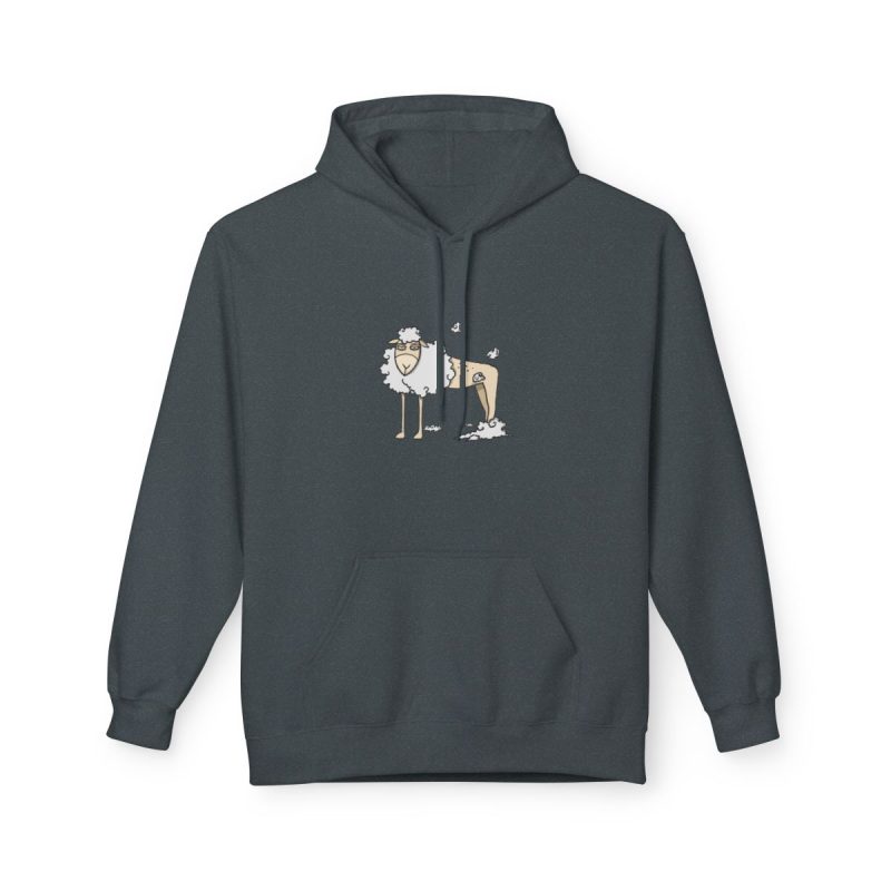 Sudadera Softstyle con capucha - Gris oscuro jaspeado - Camiseta Tondra: una oveja entre nubes