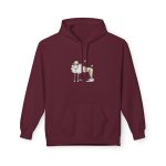Sudadera Softstyle con capucha - Granate - Camiseta Tondra: una oveja entre nubes
