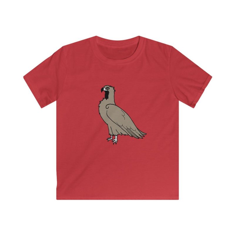 Camiseta infantil Softstyle - Rojo - Voltor