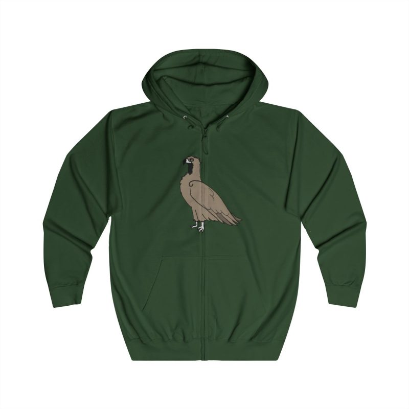Sudadera con capucha y cremallera - Verde botella - Voltor