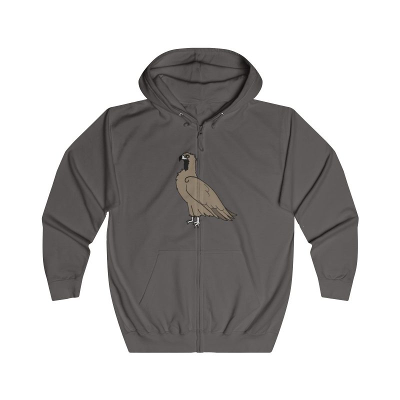 Sudadera con capucha y cremallera - Gris acero - Voltor
