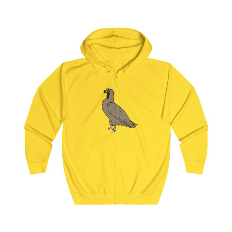 Sudadera con capucha y cremallera - Amarillo sol - Voltor