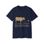 Camiseta ultra algodon - Azul marino - Camiseta «No passis s’arada davant es bou»