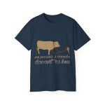 Camiseta ultra algodon - Azul crepusculo - Camiseta «No passis s’arada davant es bou»