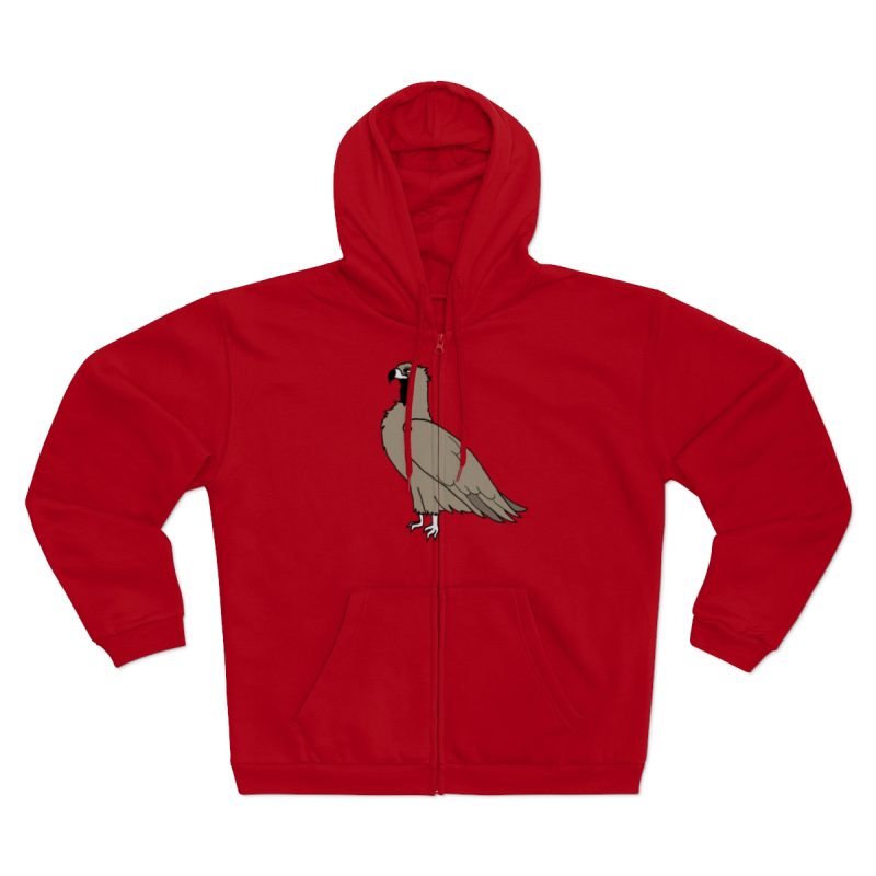 Sudadera capucha con cremallera premium - Rojo - Voltor