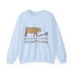 Sudadera cuello redondo - Azul claro - Camiseta «No passis s’arada davant es bou»