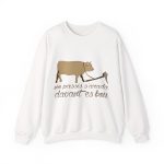 Sudadera cuello redondo - Blanco - Camiseta «No passis s’arada davant es bou»