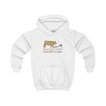 Sudadera con capucha infantil - Blanco artico - Camiseta «No passis s’arada davant es bou» Sudadera con capucha infantil - Blanco artico - Camiseta «No passis s’arada davant es bou»