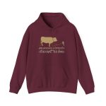 Sudadera con capucha - Granate - Camiseta «No passis s’arada davant es bou»