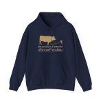 Sudadera con capucha - Azul marino - Camiseta «No passis s’arada davant es bou»