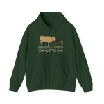 Sudadera con capucha - Verde bosque - Camiseta «No passis s’arada davant es bou»