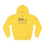 Sudadera universitaria - Amarillo sol - Camiseta «No passis s’arada davant es bou» Sudadera universitaria - Amarillo sol - Camiseta «No passis s’arada davant es bou»