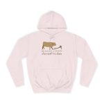 Sudadera universitaria - Rosa bebe - Camiseta «No passis s’arada davant es bou» Sudadera universitaria - Rosa bebe - Camiseta «No passis s’arada davant es bou»