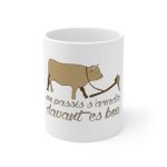 Taza de ceramica - Camiseta «No passis s’arada davant es bou»