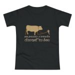 Camiseta mujer punto liso - Negro - Camiseta «No passis s’arada davant es bou»