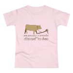 Camiseta mujer punto liso - Rosa orquidea - Camiseta «No passis s’arada davant es bou»