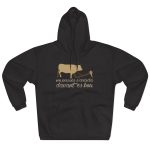 Sudadera con capucha cerrada - Negro - Camiseta «No passis s’arada davant es bou»