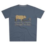 Camiseta hombre corte moderno - Azul marino - Camiseta «No passis s’arada davant es bou»