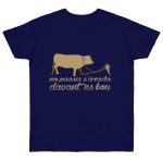Camiseta punto liso - Azul marino intenso - Camiseta «No passis s’arada davant es bou» Camiseta punto liso - Azul marino intenso - Camiseta «No passis s’arada davant es bou»