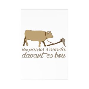 Postales (7 uds.) - Camiseta «No passis s’arada davant es bou»