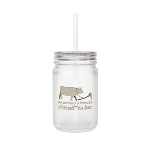Tarro de cristal - Transparente - Camiseta «No passis s’arada davant es bou»