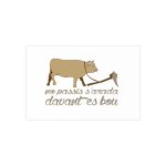 Tarjetas de visita (100 uds.) - Camiseta «No passis s’arada davant es bou»