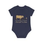 Body bebe manga corta organico - Azul marino nautico - Camiseta «No passis s’arada davant es bou» Body bebe manga corta organico - Azul marino nautico - Camiseta «No passis s’arada davant es bou»