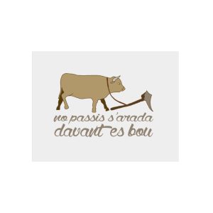 Panel de aluminio - Camiseta «No passis s’arada davant es bou»