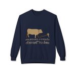 Sudadera Softstyle cuello redondo - Azul marino - Camiseta «No passis s’arada davant es bou»