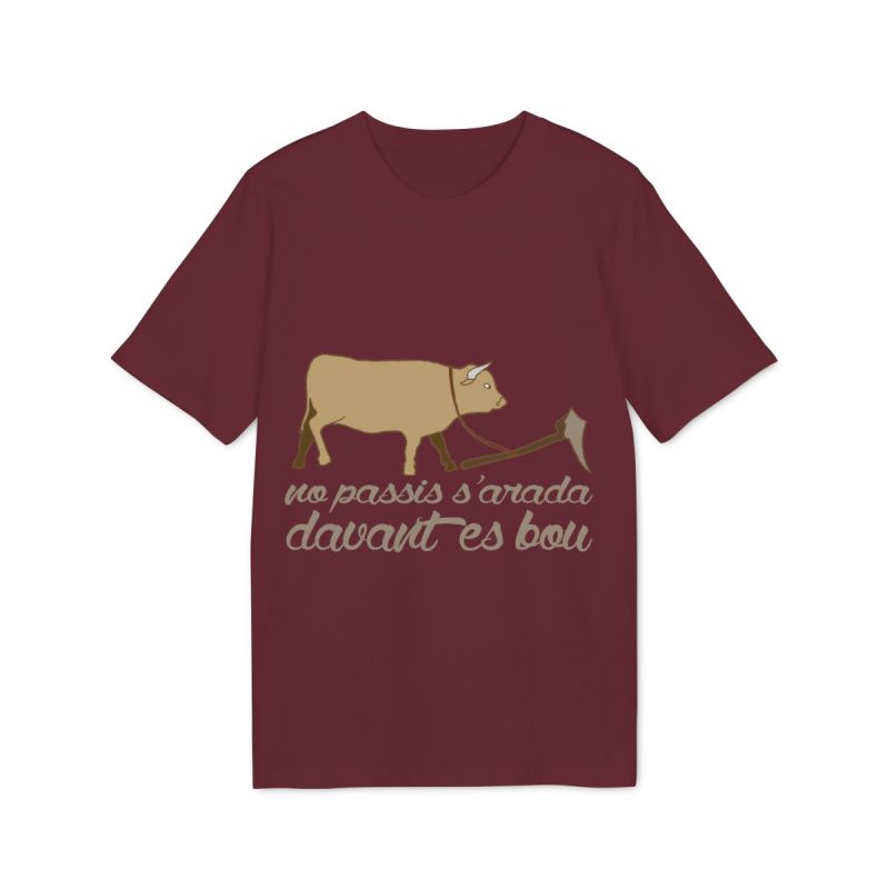 Camiseta Creator 2.0 - Burdeos - Camiseta «No passis s’arada davant es bou»