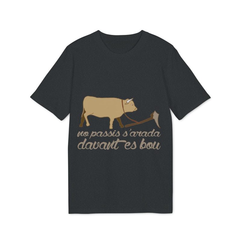Camiseta Creator 2.0 - Gris jaspeado oscuro - Camiseta «No passis s’arada davant es bou»