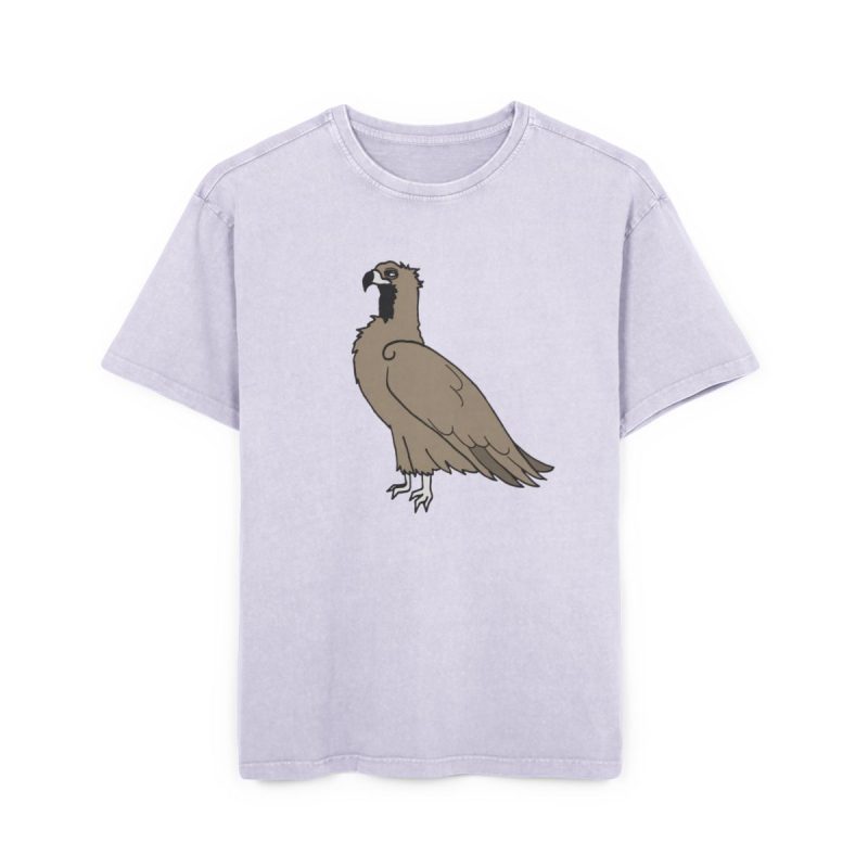 Camiseta oversize lavado acido - Lila suave - Voltor