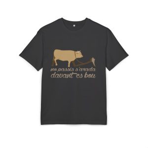 Camiseta oversize gruesa - Negro - Camiseta «No passis s’arada davant es bou»