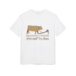 Camiseta oversize gruesa - Blanco - Camiseta «No passis s’arada davant es bou»