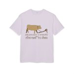 Camiseta oversize gruesa - Lila - Camiseta «No passis s’arada davant es bou»