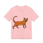 Camiseta jersey manga corta - Rosa - Camiseta Moix – gato naranja de paseo