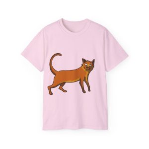 Camiseta ultra algodon - Rosa claro - Camiseta Moix – gato naranja de paseo