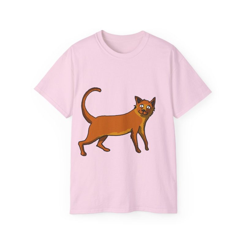 Camiseta ultra algodon - Rosa claro - Camiseta Moix – gato naranja de paseo Camiseta ultra algodon - Rosa claro - Camiseta Moix – gato naranja de paseo