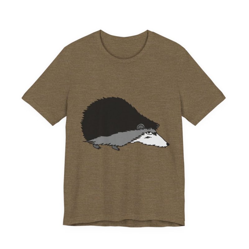 Camiseta jersey manga corta - Verde oliva jaspeado - Eriço
