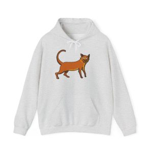Sudadera con capucha - Gris ceniza - Camiseta Moix – gato naranja de paseo