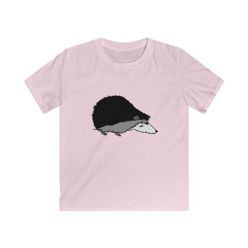 Camiseta infantil Softstyle - Rosa claro - Eriço
