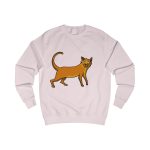 Sudadera clasica - Rosa bebe - Camiseta Moix – gato naranja de paseo