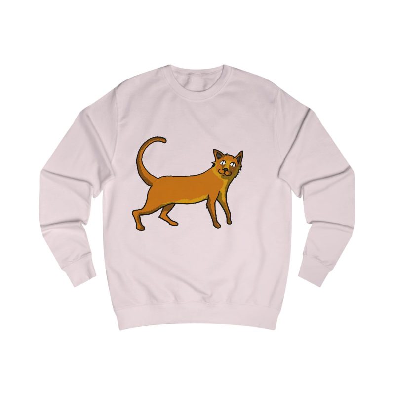 Sudadera clasica - Rosa bebe - Camiseta Moix – gato naranja de paseo