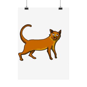 Poster - Camiseta Moix – gato naranja de paseo