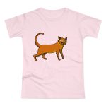 Camiseta mujer punto liso - Rosa orquidea - Camiseta Moix – gato naranja de paseo Camiseta mujer punto liso - Rosa orquidea - Camiseta Moix – gato naranja de paseo
