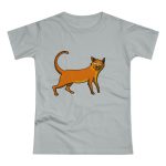 Camiseta mujer punto liso - Gris Pacifico - Camiseta Moix – gato naranja de paseo Camiseta mujer punto liso - Gris Pacifico - Camiseta Moix – gato naranja de paseo