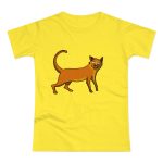 Camiseta mujer punto liso - Amarillo solar - Camiseta Moix – gato naranja de paseo Camiseta mujer punto liso - Amarillo solar - Camiseta Moix – gato naranja de paseo